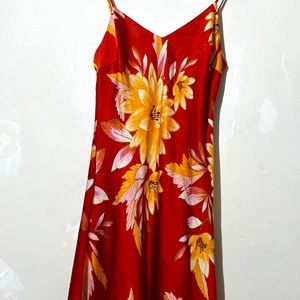 Silk floral dress